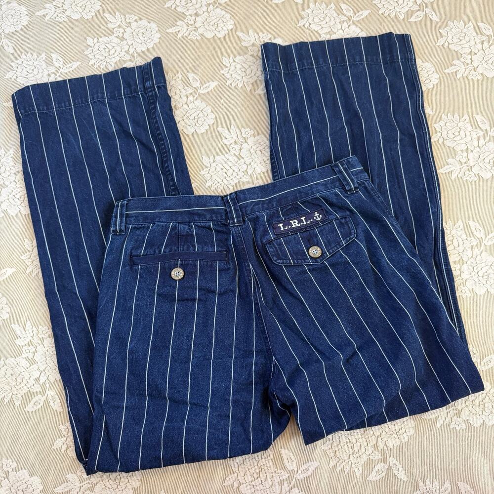 Vintage Ralph Lauren Jeans Co. Pinstripe Denim Pants Size 8P